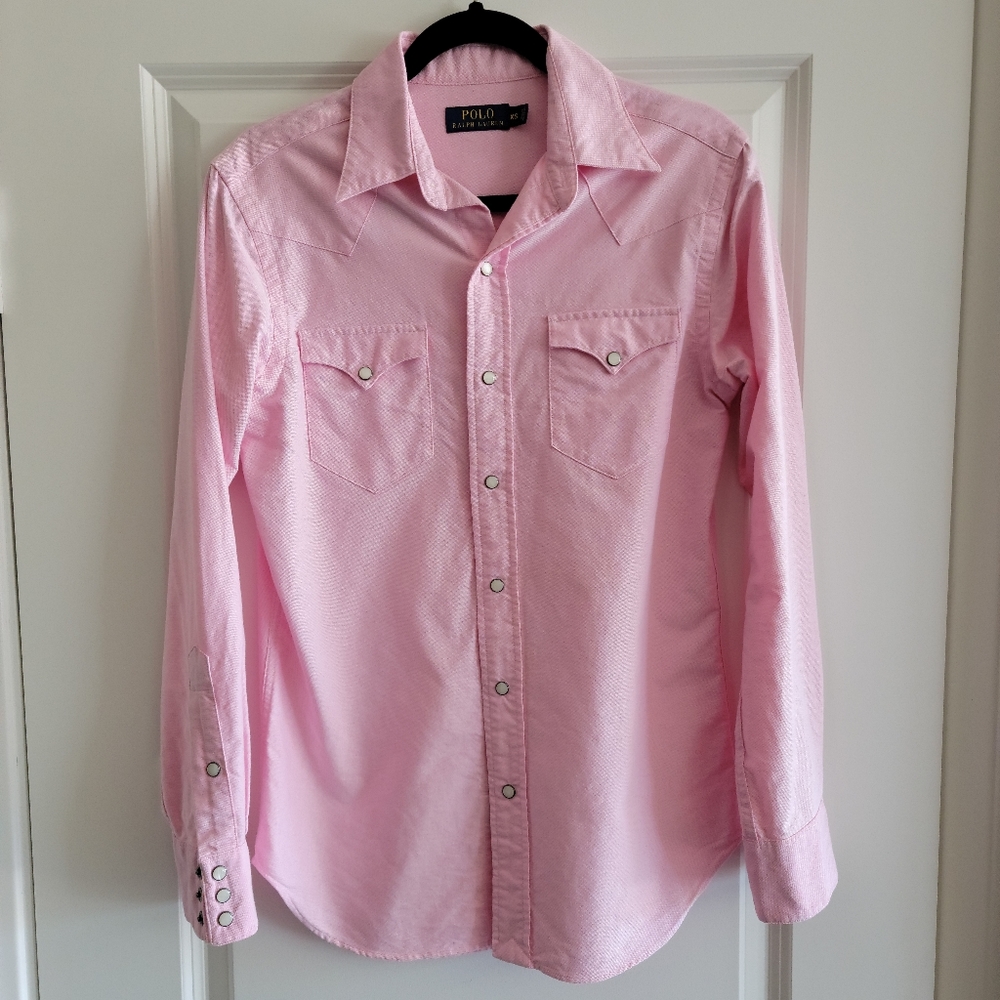 Mens Polo Ralph Lauren button down long sleeve shirt, XS
